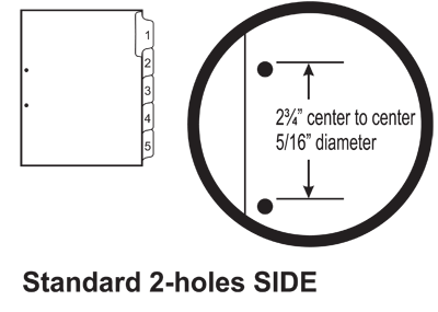 Standard 2 Hole Side